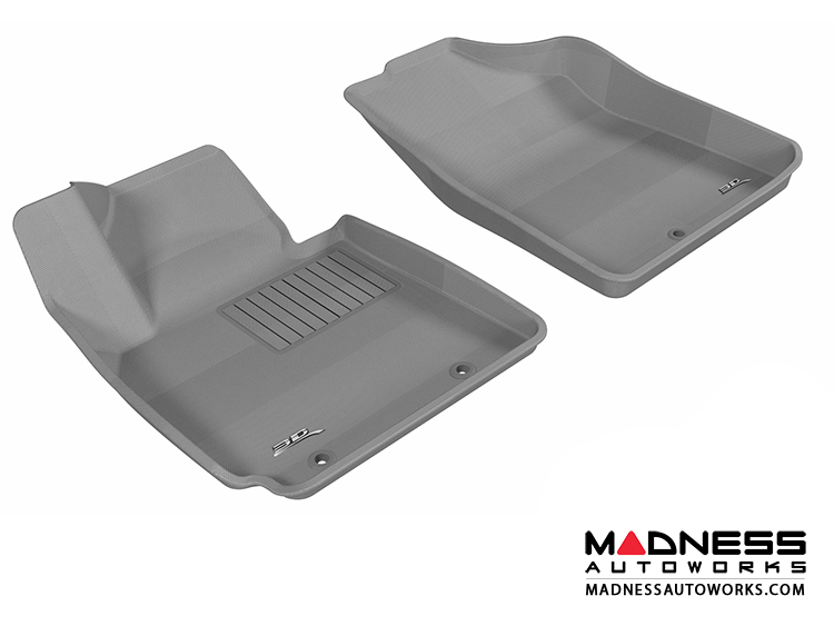 Hyundai Veloster Floor Mats (Set of 2) - Front - Gray by 3D MAXpider